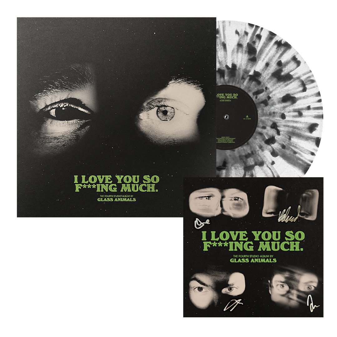 ILYSFM: Limited Edition Black and Clear Splatter Vinyl + Signed Art Ca -  Glass Animals