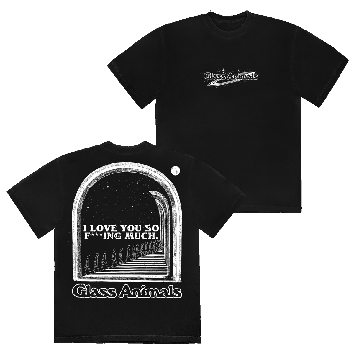 ILYSFM T-Shirt in Black - Glass Animals
