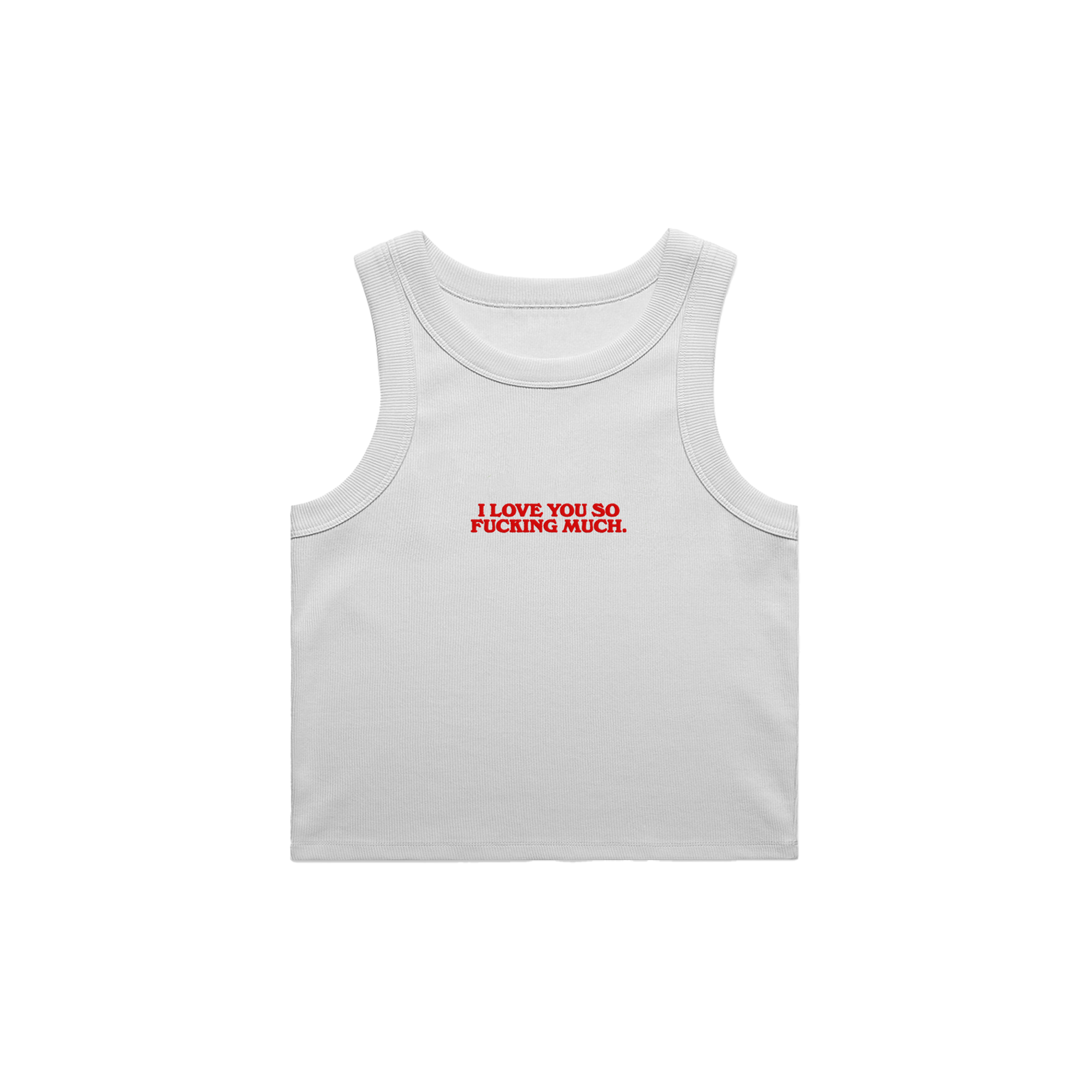 Glass Animals - I Love You So F***ing Much Tour Tank Top in White