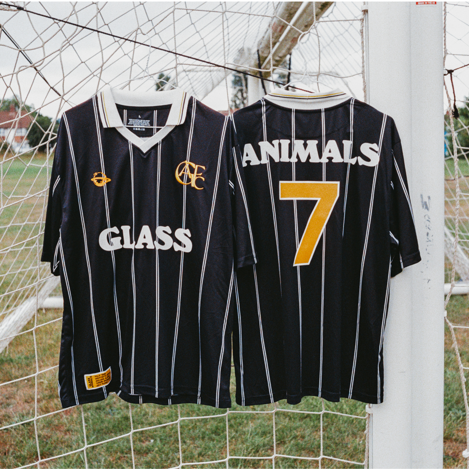 Glass Animals - Glass Animals Black & Gold Football Shirt
