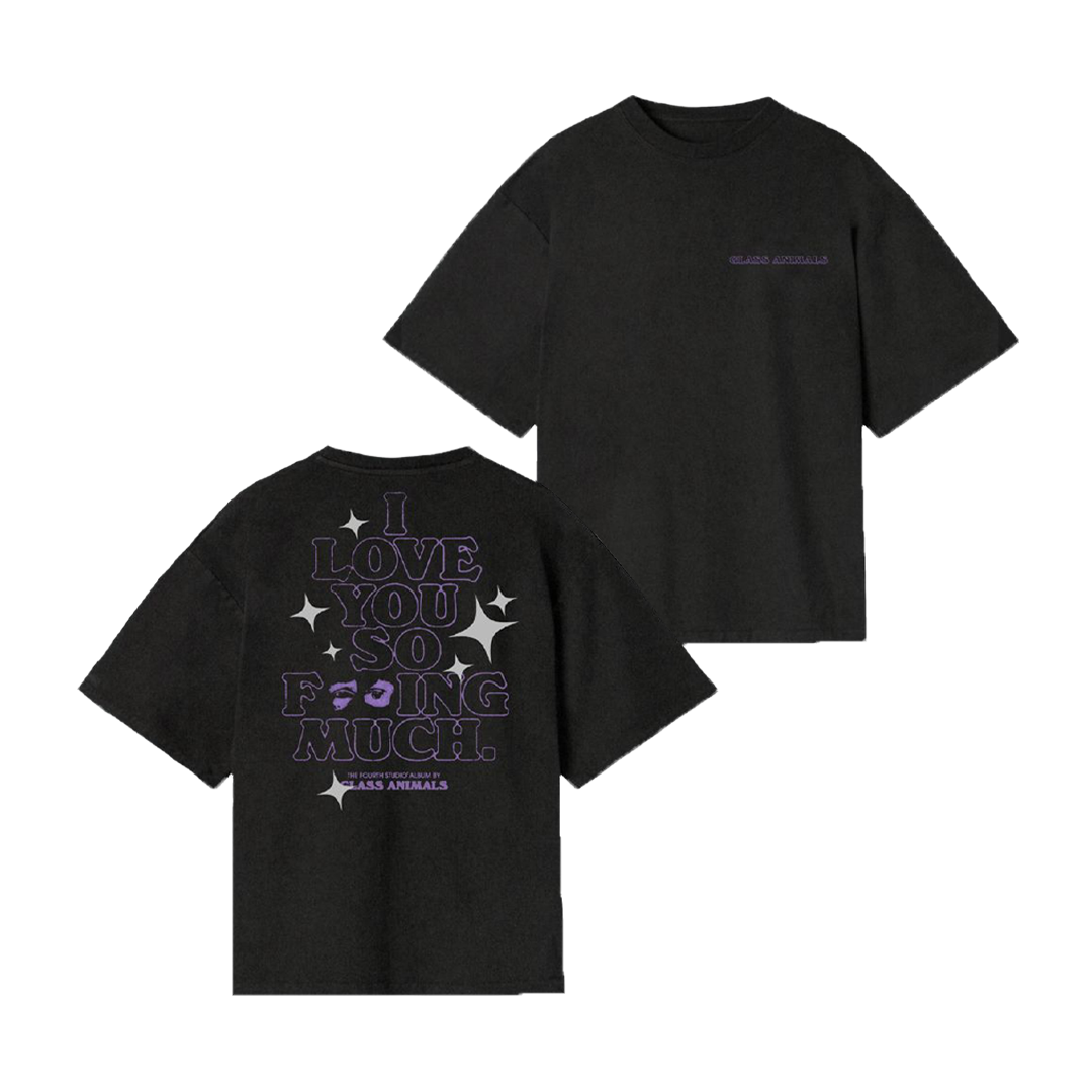 Glass Animals - I love you so f***ing much t-shirt in purple