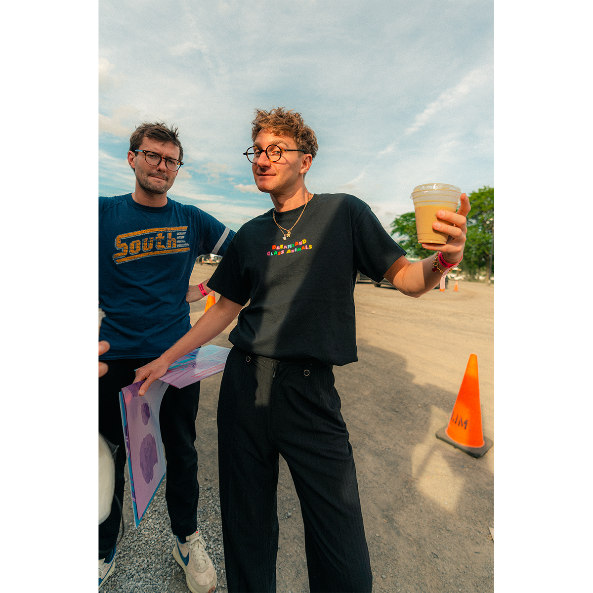 Glass Animals - Dreamland Black Embroidery Tee