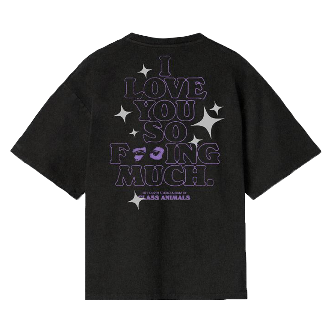 Glass Animals - I love you so f***ing much t-shirt in purple