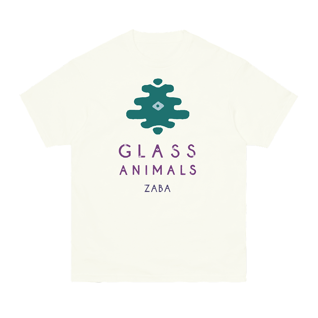 Glass Animals - White Zaba Logo T-Shirt