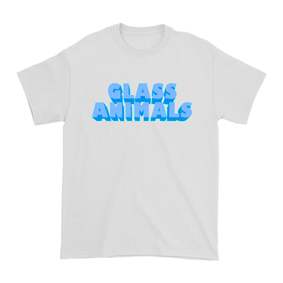 Glass Animals - White Wavey Logo T-Shirt