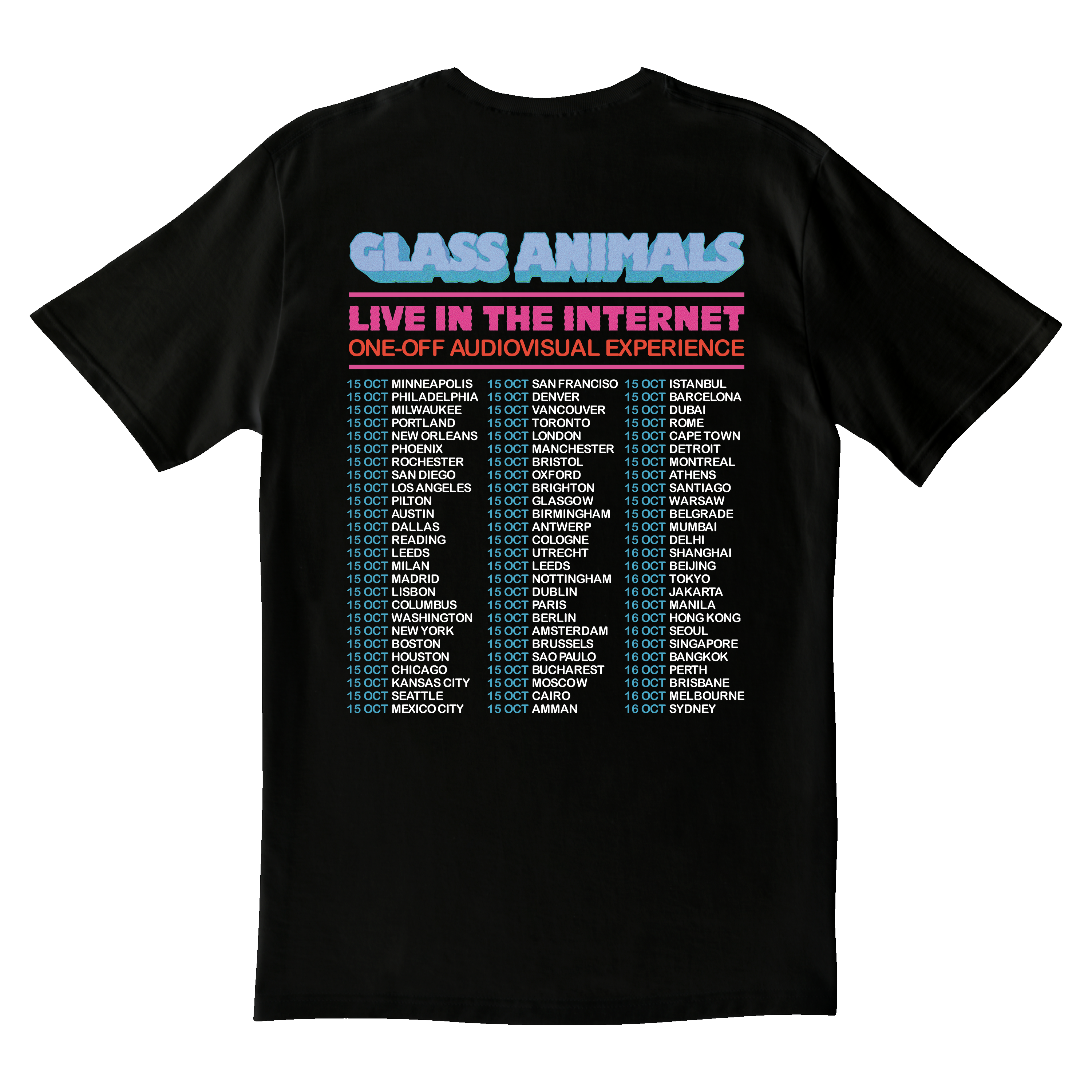 Glass Animals - LITI Black T-Shirt
