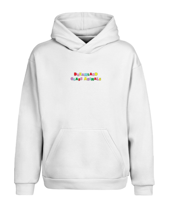 Glass Animals - Dreamland White Embroidery Pullover Hoodie